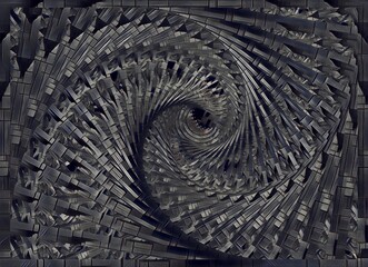 intricate textured bright spirals