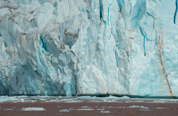 Tunabreen glacier, Svalbard island Norway