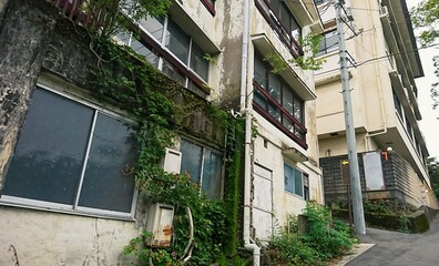 the retro town street view