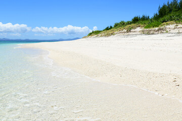沖縄の美しい青い海