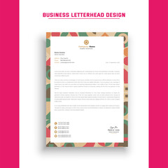 Professional a4 business letterhead design