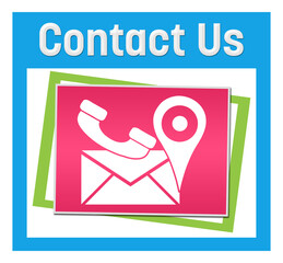 Contact Us Colorful Squares Inside 
