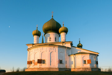 Fototapeta na wymiar Church of the Nativity of John the Baptist. Staraya Ladoga, Russia