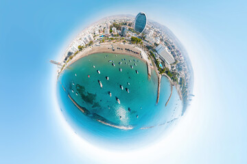 360 Degree Panoramic view of Limassol, Cyprus