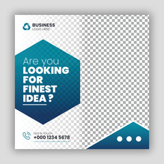 business social media post banner template