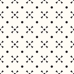 Vector Geometric Abstract Seamless Monochrome Pattern Texture Background