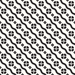 Vector Geometric Abstract Seamless Monochrome Pattern Texture Background
