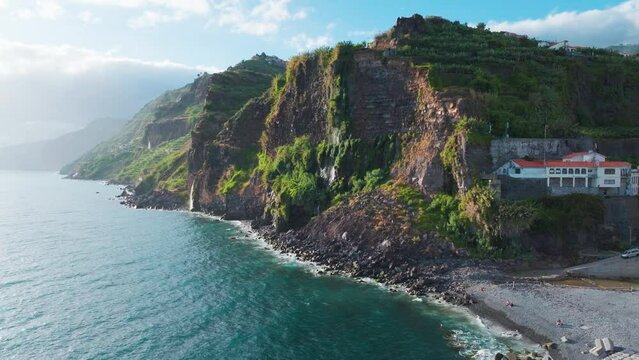 Ponta do Sol At Madeira Island In Portugal. - aerial