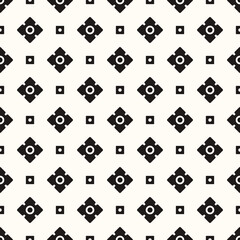 Vector Geometric Abstract Seamless Monochrome Pattern Texture Background