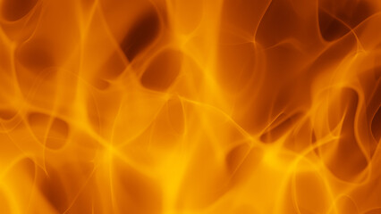 Fire style geometric shape orange color, abstract background 3d rendering