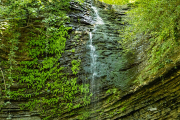 Россия, Краснодарский край, Сочи водопад в горах Ущелье ведьм