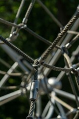 metal ropes on the playground
