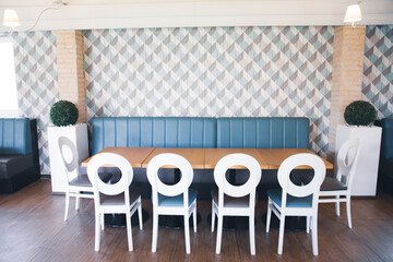 Interior of a modern urban restaurant