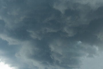 Fototapeta na wymiar Dark Grey Rain Clouds Storm Weather Sky Nature Background