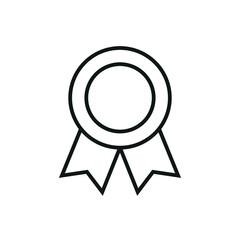 Medal or badge icon - editable stroke