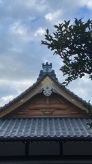 Fototapeta premium The beautiful temple rooftop beside the Todai university at Hongo district in Bunkyo ward, Tokyo Japan year 2022 July 27th