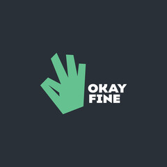 Okay Fine Logo