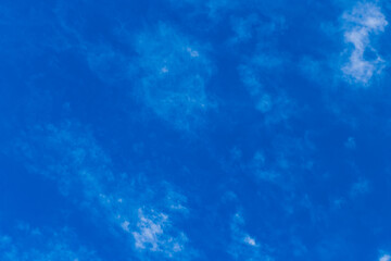 Fototapeta na wymiar Blue sky nature white clouds background weather wind air atmosphere