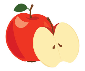 fruit ripe juicy red apple healthy food