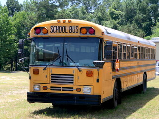 Fototapeta na wymiar gelbe Schulbusse in den USA