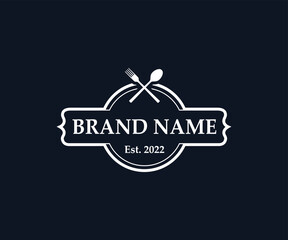 Restaurant Logo Design. Food Logo Design Template.