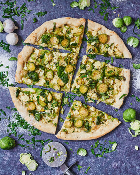 Brussels sprouts pizza