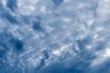 Dark blue sky nature white clouds background weather wind air atmosphere