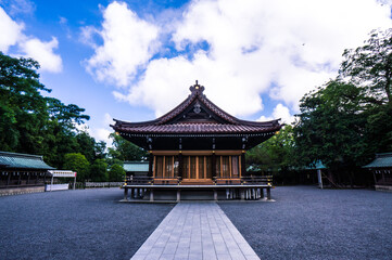 Obraz premium 有名な神社 三島大社