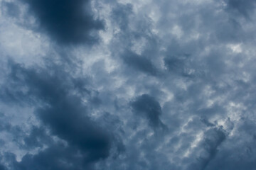 Dark blue sky nature white clouds background weather wind air atmosphere