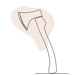 ax drawing one continuous line vector