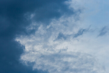 Dark blue clouds wind nature background weather change bad weather forecast
