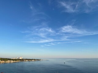 Clouds over the river