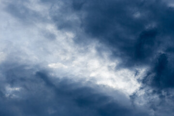 Dark blue sky nature white clouds background weather wind air atmosphere