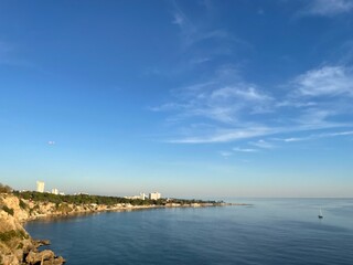 Obraz premium View of the sea from the sea