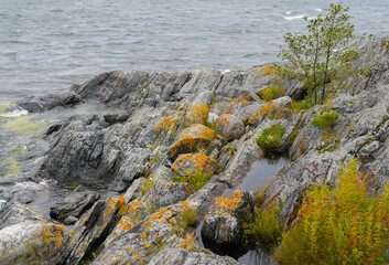 Outcrop with seascape