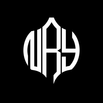 NRY letter logo. NRY best black background vector image. NRY Monogram logo design for entrepreneur and business.
