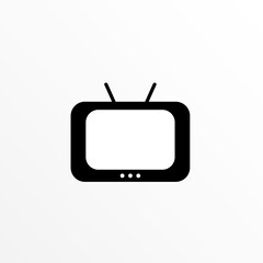 Illustration of television simple icon.