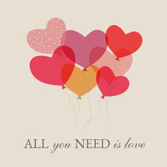 Heart Balloons Valentine's Day