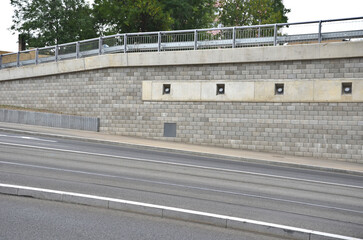 Obraz premium ensure stability of sheet pile structures, to ensure the stability of slopes, rock walls, notches, anchor building structures, against water buoyancy , stabilization of slope by underground rock 