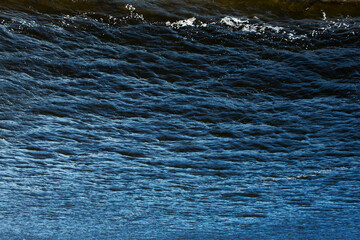 texture of blue shallow wave, coastal area. background and texture concept