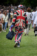 Fototapeta na wymiar Union Jack suit Trooping The Colour 2016 London England