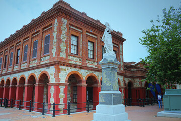 The old Courts, Customs and Police Station - heritage architecture in Port Adelaide, South Australia