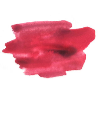 Stain of terracotta watercolor paint 2