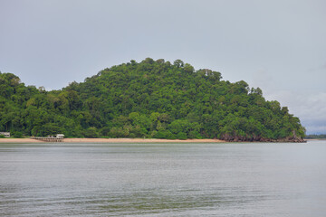 tropical island at Mu Ko Phetra National Park in Thailand