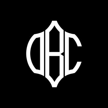 OBC letter logo. OBC best black background vector image. OBC Monogram logo design for entrepreneur and business.
