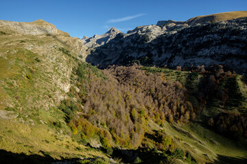 Fototapeta na wymiar barranco de Petrachema, Parque natural de los Valles Occidentales, Huesca, cordillera de los pirineos, Spain, Europe