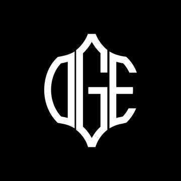 OGE letter logo. OGE best black background vector image. OGE Monogram logo design for entrepreneur and business.
