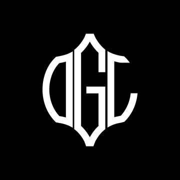 OGL letter logo. OGL best black background vector image. OGL Monogram logo design for entrepreneur and business.
