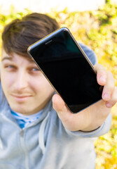 Young Man with a Phone