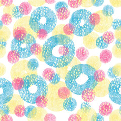 Seamless pastel pattern in baby style